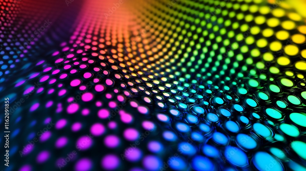 Fototapeta premium Abstract Rainbow Colored Dots Pattern Background