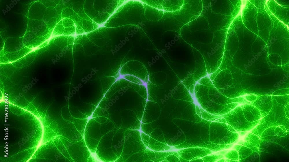 Glowing abstract lightning energy in blue and green, seamless texture with fractal motion and electric power, resembling bacteria and water cells under a microscope Glowing abstract lightning energy in blue and green, seamless texture with fractal motion and electric power, resembling bacteria and water cells under a microscope