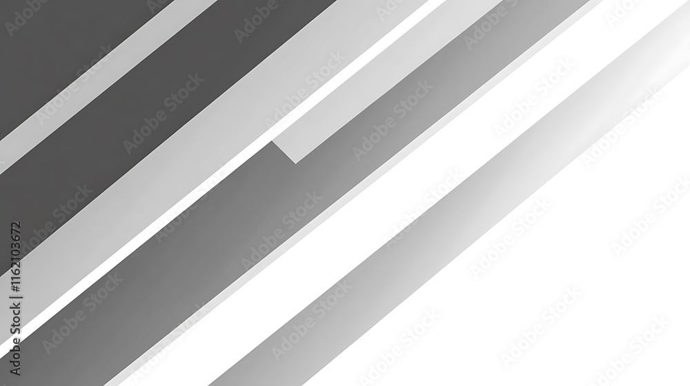 Fototapeta premium Abstract Gray and White Diagonal Stripes Background