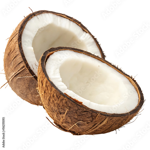 coconut isolated on white