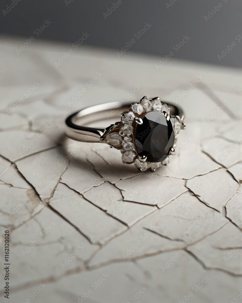 This ring is a symbol of elegance with its black obsidian. This ring is a symbol of elegance with its black obsidian.