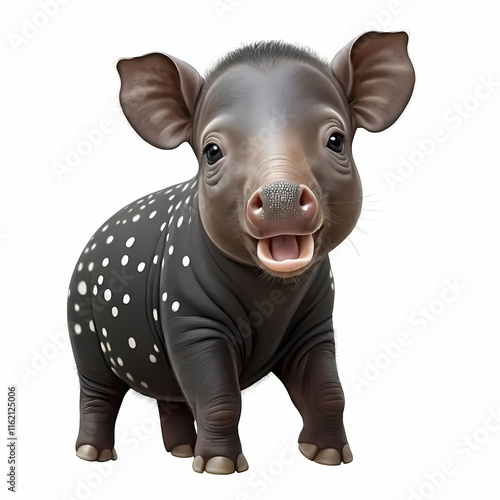 Unique tapir animal design perfect for wildlife and nature themes photo