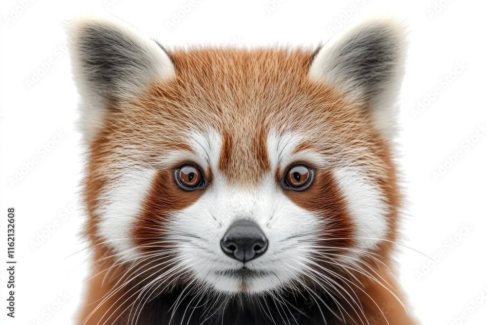 Old Red panda Ailurus fulgens 10 years old portrait Old Red panda Ailurus fulgens 10 years old portrait