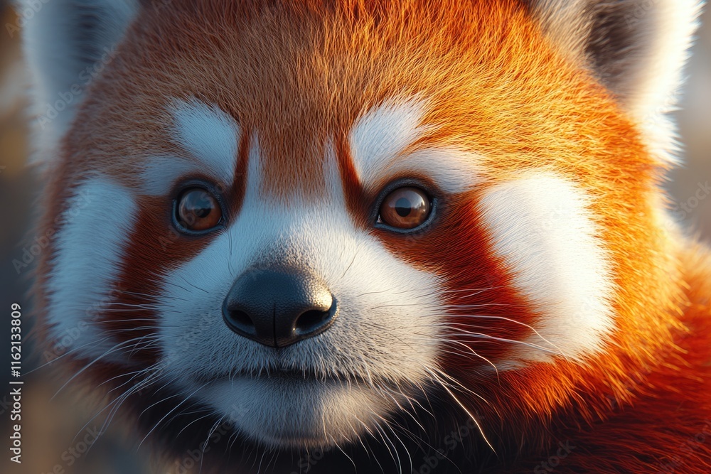 Red Panda close up with copy space. Red Panda close up with copy space.