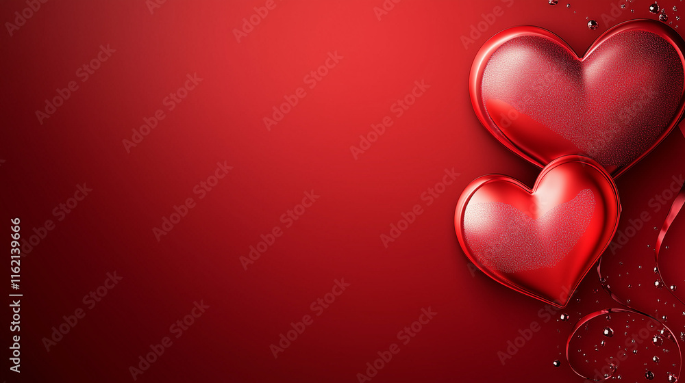 Reflective red hearts with a 3D effect. Perfect for expressing deep emotions and connections. Reflective red hearts with a 3D effect. Perfect for expressing deep emotions and connections.