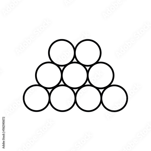 Pickleball ball color line icon. Sign for web page, mobile app,