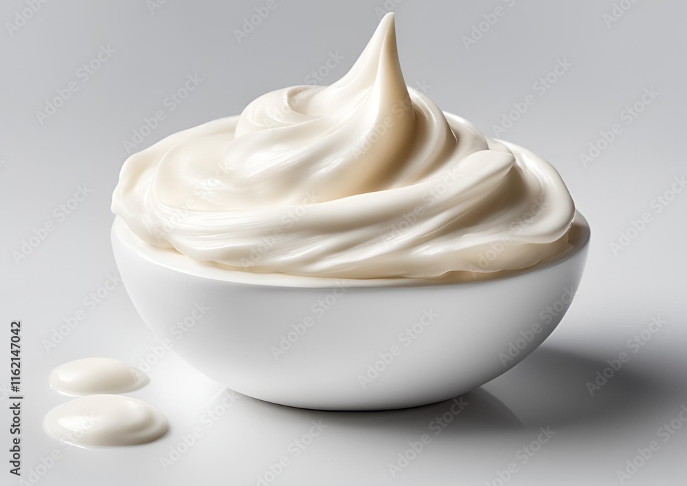 creamy dollop of white cream or moisturizer isolated on white light background creamy dollop of white cream or moisturizer isolated on white light background