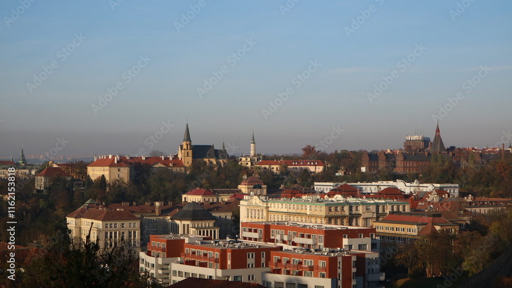 Panorama view in Prague, Czech Panorama view in Prague, Czech