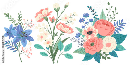 Ai generated floral designs creative art showcase digital artwork bright colors artistic perspective nature inspired