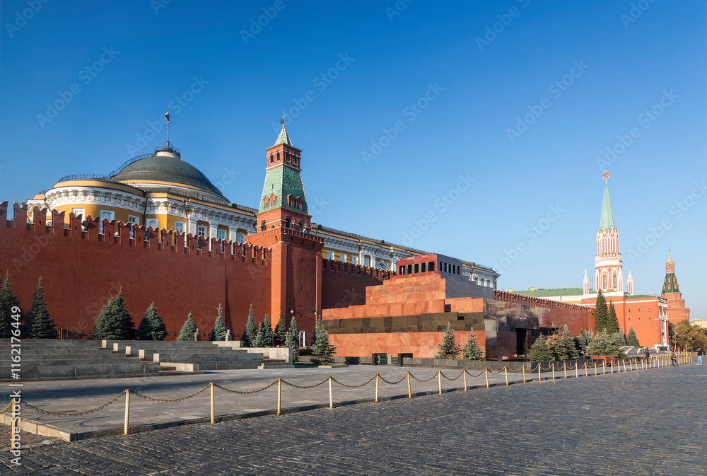 Moscow, Kremlin, Red square and the Mausoleum. Russia