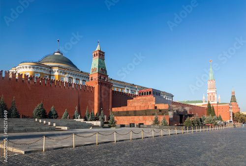 Obraz na płótnie Moscow, Kremlin, Red square and the Mausoleum. Russia w salonie