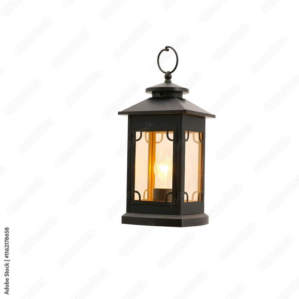 Lantern Back Left Side Isolated In White Background Lantern Back Left Side Isolated In White Background