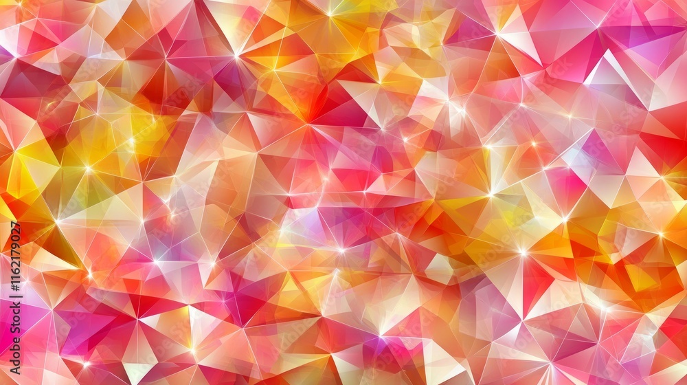 Radiant Abstract Geometric Crystal Background Radiant Abstract Geometric Crystal Background
