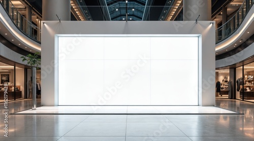 Modern Mall Interior Billboard/Signage Mockup