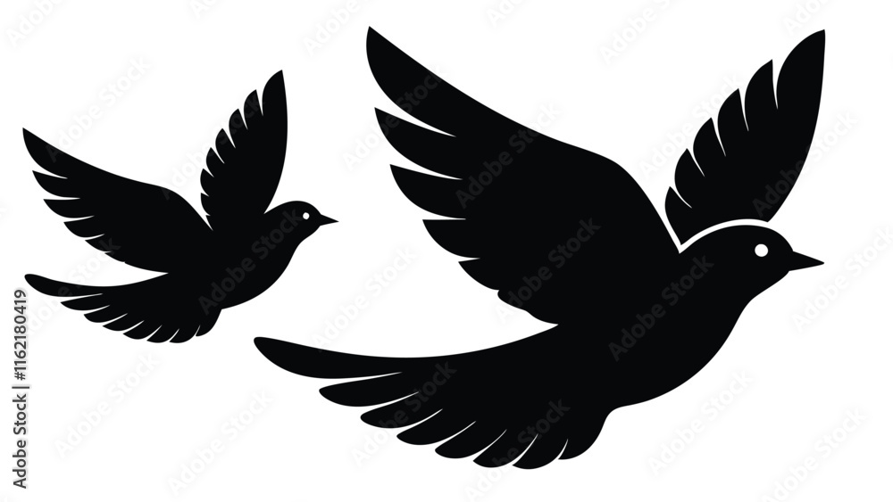 Obraz premium Songbirds in Flight