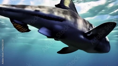 Wallpaper Mural prehistoric animals in the ocean and on land are very cool Torontodigital.ca