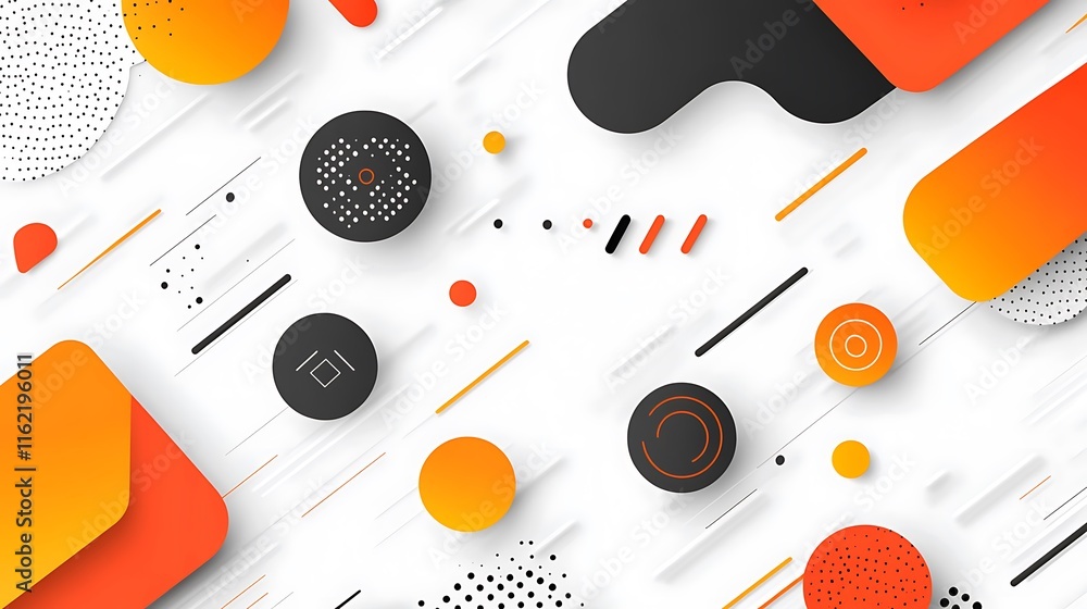 Obraz premium Modern background design, geometric shapes