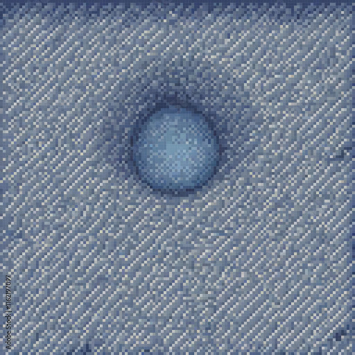 Blue surface with a tiny hole, pixel art style