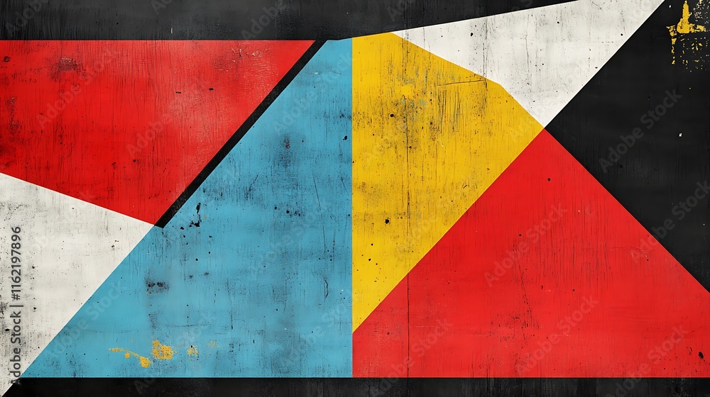 Naklejka premium Modern background design, geometric shapes