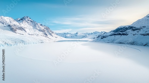 Wallpaper Mural Majestic Glacier Landscape Under Clear Sky Torontodigital.ca