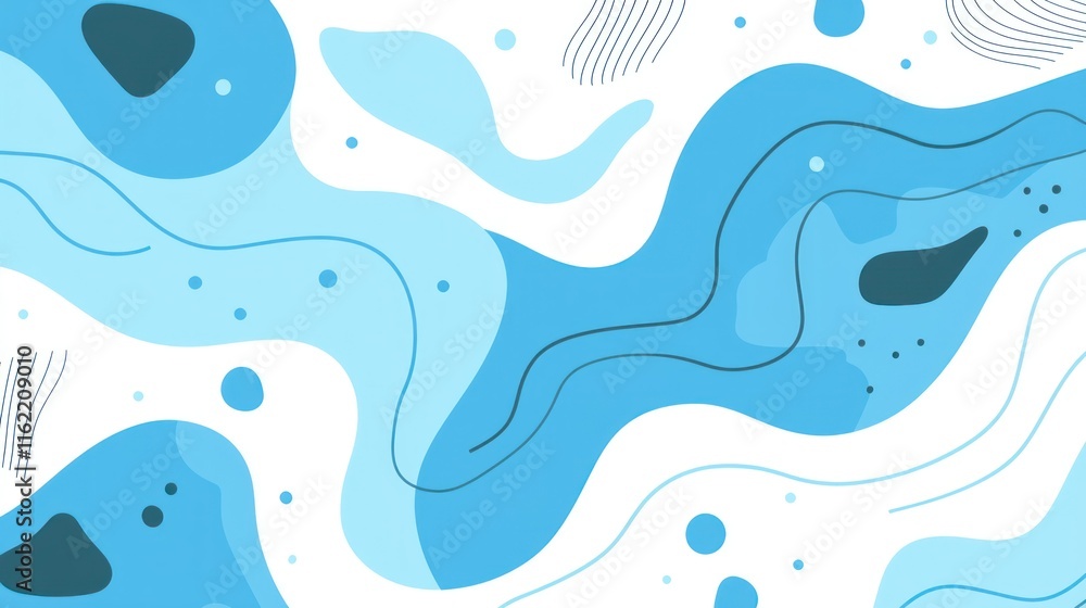 Abstract blue wavy pattern background design. Abstract blue wavy pattern background design.