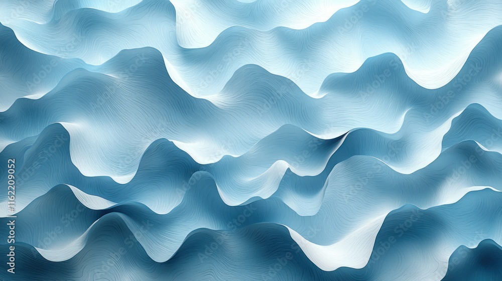 Abstract blue wavy background. Abstract blue wavy background.