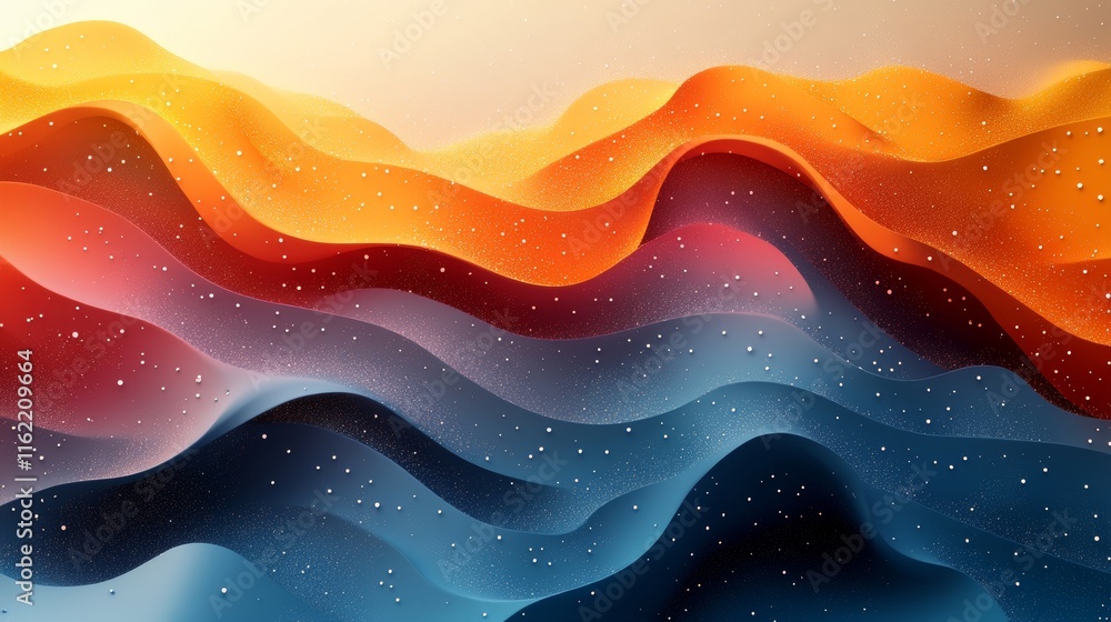 Layered Abstract Design with Vibrant Colors and Holographic Tones for Modern Greeting Cards, Flyers, and Invitations Layered Abstract Design with Vibrant Colors and Holographic Tones for Modern Greeting Cards, Flyers, and Invitations