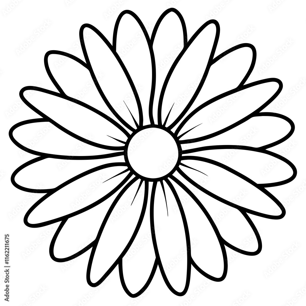 Daisy Delight line art art vector Daisy Delight line art art vector