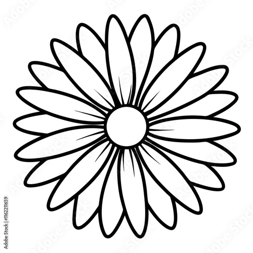 Daisy Delight line art art vector