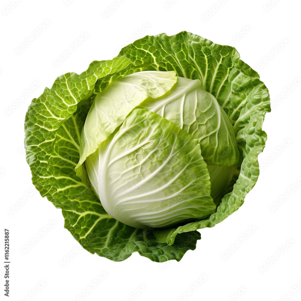 head of fresh green cabbage on a transparent background with clipping path, PNG image, PNG file, Generative art. photo head of fresh green cabbage on a transparent background with clipping path, PNG image, PNG file, Generative art. photo