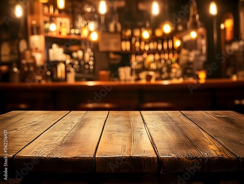 Cozy Restaurant Table Ready for Use with Vintage Lighting