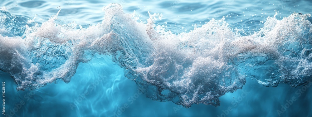 Dynamic close-up of ocean waves with splashing water and vibrant blue hues – perfect for nature photography, water-themed campaigns, or environmental visuals Dynamic close-up of ocean waves with splashing water and vibrant blue hues – perfect for nature photography, water-themed campaigns, or environmental visuals