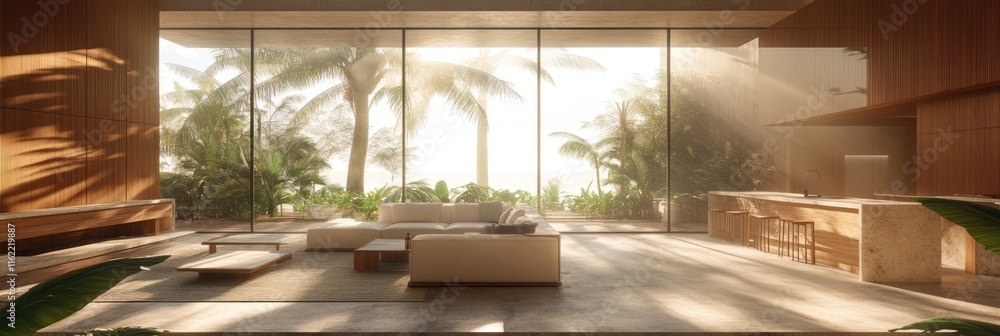 Modern Tropical Home Interior Design With Ocean View Modern Tropical Home Interior Design With Ocean View