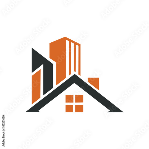 Real Estate Vector Logo Design And logo icon vector design. Rent, sale of real estate vector logo, real estate auction. Vector building logo.