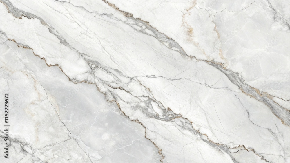 Fototapeta premium Marble texture, white and gray veins, smooth surface, high resolution, detailed pattern, natural stone, luxurious material, elegant background, seamless tile, polished finish, abstract waves, subtle c