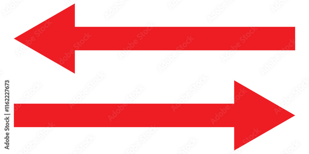 Long arrows icon set. Vector set of trendy long arrows left and right in flat style. Icons isolated. Straight long right vector arrow icon .Replaceable vector design . Long arrows icon set. Vector set of trendy long arrows left and right in flat style. Icons isolated. Straight long right vector arrow icon .Replaceable vector design .