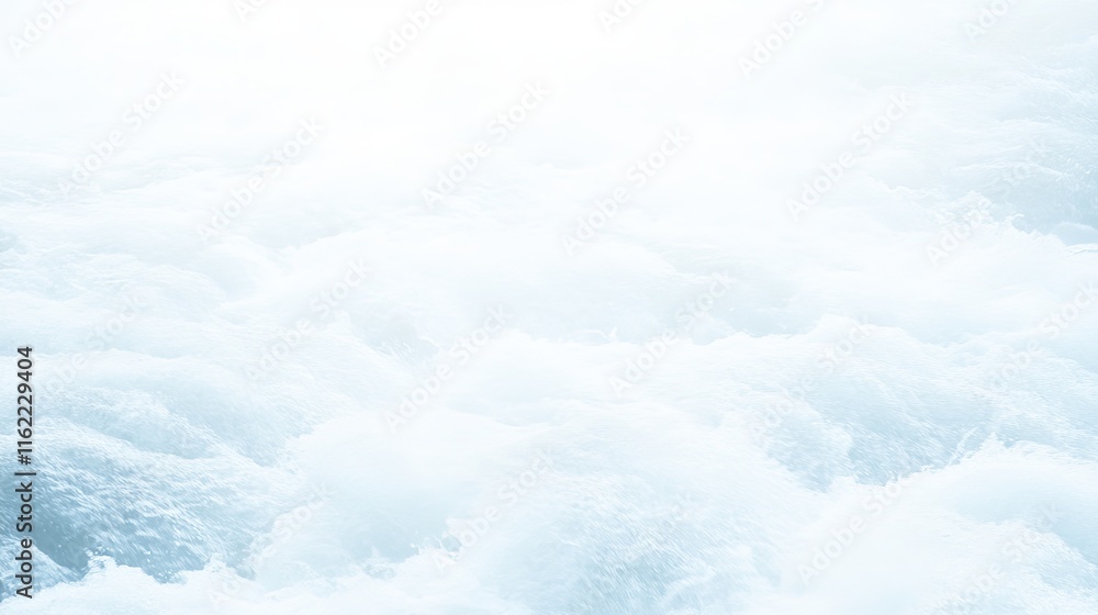 Fototapeta premium Whitewater Rapids Frothy, Turbulent River Flow