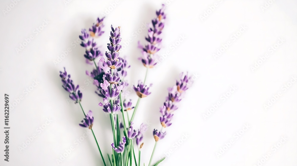 Obraz premium A Delicate Bouquet of Purple Lavender Flowers