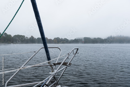 MORNING AUTUMN - Foggy weather over the lake
 photo