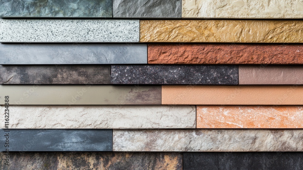 A Diverse Collection of Natural Stone and Brick Veneer Samples A Diverse Collection of Natural Stone and Brick Veneer Samples