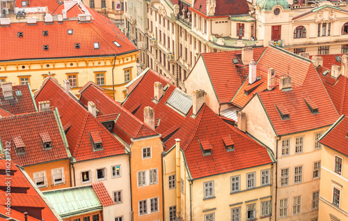 Obraz na płótnie The bohemian capital of Czechia with his beautiful architecture w salonie