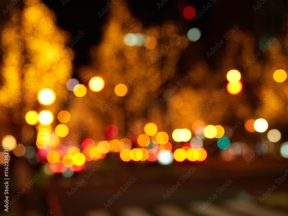 custom made wallpaper toronto digital大阪市の繁華街のクリスマスのイルミネーションの風景