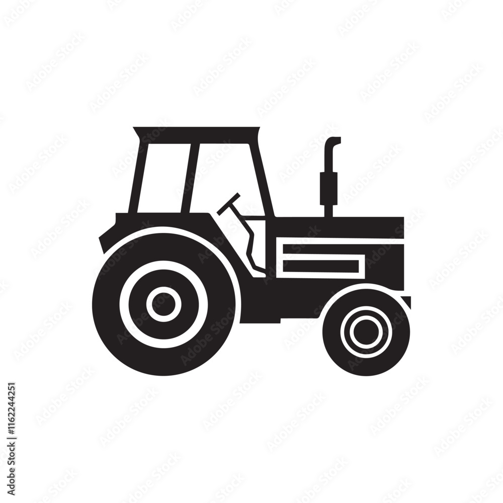 Truck icon. Black silhouette Design vector Side view on white background Truck icon. Black silhouette Design vector Side view on white background