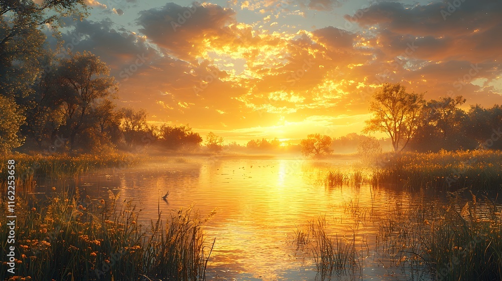 Captivating Nature Scene Showcasing the Lush Greenery and Peaceful Ambiance Captivating Nature Scene Showcasing the Lush Greenery and Peaceful Ambiance