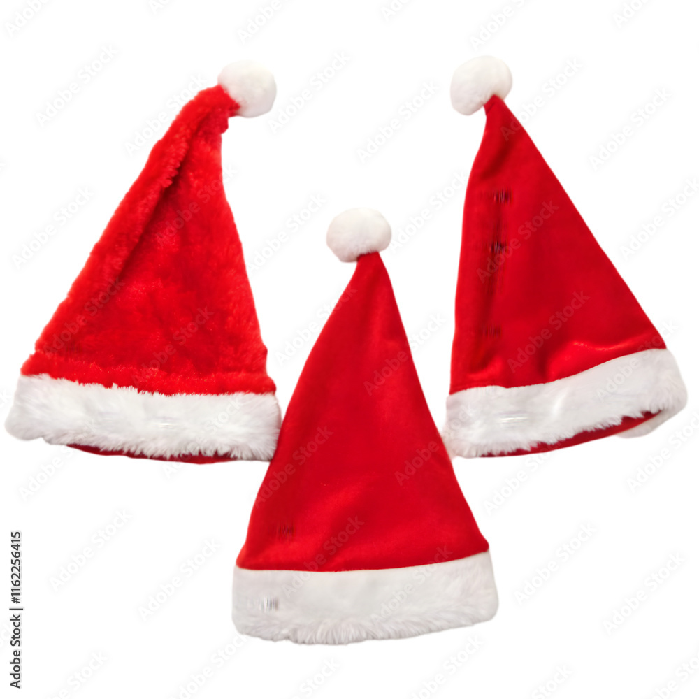 santa claus hat on transparent background santa claus hat on transparent background