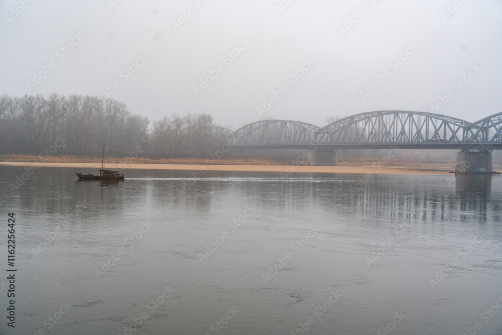 bridge in the fog