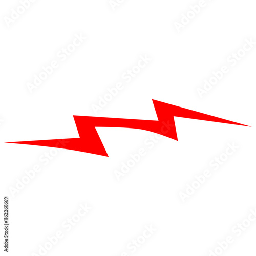 Red lightning bolt symbol vector illustration. Free Download Red lightning bolt symbol vector illustration. - GFXLoad