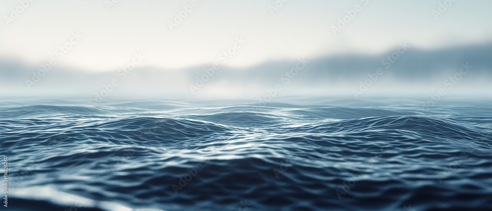 Fototapeta premium ocean waves baner isolated on transparent