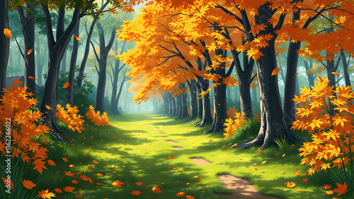 autumn in the forest
