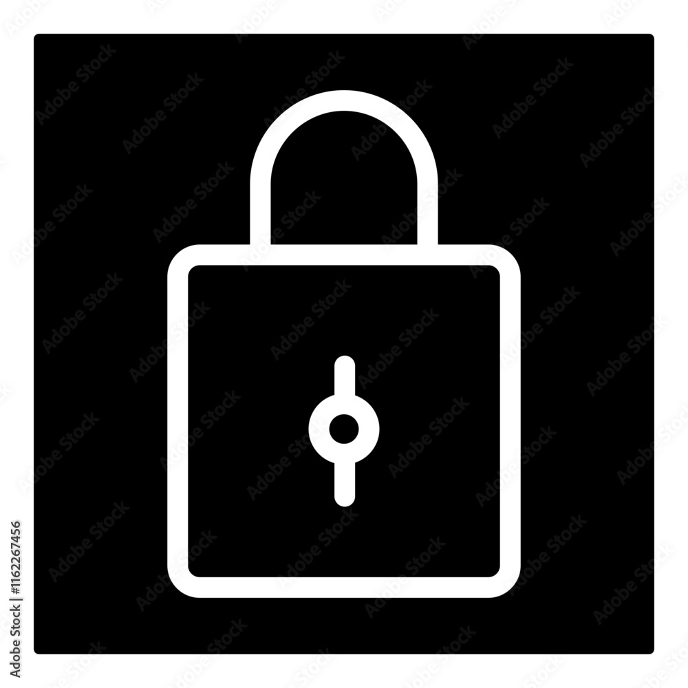 Lock Glyph Icon Lock Glyph Icon